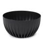 Vazonas LAMELA MIRA 917-04, plastikinis, Ø 23,5 cm, juodas
