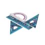 Liniuotė Disney Stitch, 4vnt, plastikas, mėlyna/įv spalvų