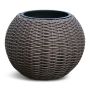 Vazonas Domoletti 53000011100, plastikinis, Ø 42 cm, rudas