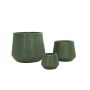 Gėlių vazonas Domoletti LT14769-3S, keramika/molis, žalias