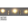 LED girliandos burbulas, 100 cm, 10 vnt.