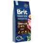Sausas šunų maistas BritPremium NatureLight kalakutiena 15kg