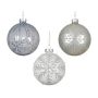 Eglutės žaisliukas Snowflake, 8 cm, stiklas