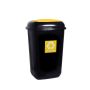 Šiukšliadėžė Plafor, 12 l, juoda/geltona