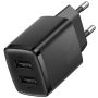 Kroviklis Baseus USB-A x2 10.5W juoda