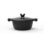 Puodas Domoletti Black Marble, 24 cm, 4 l