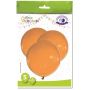 Balionai ovalūs, oranžiniai, D45 cm 5 vnt.