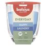 Žvakė, aromatinė Bolsius Happy Laundry, 21 h, Mėlyna/Žydra