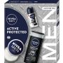 Kūno priežiūros rinkinys Nivea Active Protected, 3 vnt.