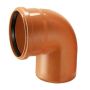 Lauko kanalizacijos alkūnė Wavin, Ø 160 mm, 88.5 °
