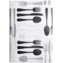 Staltiesė Splendid FORK, balta/juoda, 150 x 180 cm