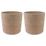 Vazonų rinkinys 2 pcs Natūrali Ø 21 x 21 cm 100% Tossa Džiutas