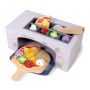 Žaislinė buitinė technika, picerija EcoToys, balta/pilka