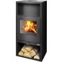 Kietojo kuro krosnelė ABX NARVIK BLACK, 5 kW
