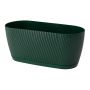 Vazonas Form Plastic Mika Box Eco, Ø 26.7 x 12.6 cm, žalias
