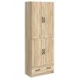 Spintelė 2 pcs Sonoma ąžuolas Apdirbta mediena