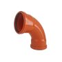 Lauko kanalizacijos dvimovė alkūnė Magnaplast, Ø 110 mm, 87°