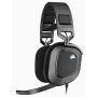Žaidimų ausinės Corsair HS80 RGB USB, juodos