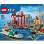 Konstrukt LEGO City Pajūrio uostas su krovininiu laivu 60422