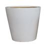 Vazonas Domoletti IP16-1429, keramika, Ø 28 cm, baltas