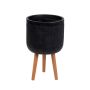Vazonas Domoletti LT14486T-1S, Ø 30 cm, juodas
