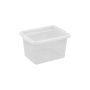Daiktadėžė OKKO BASIC BOX, 15 l, skaidri, 28,5×38×21,7 cm