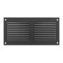 Ventiliacijos grotelės 200X100 MR2010A, metalinės, antracito
