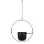 Vazonas Mica Dexter 1075378, metalas, Ø 34 x 14 cm, juodas