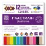 Plastilinas Zibi 1.ZB6233, 12 spalvų