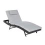 Gultas Domoletti Sun lounger, pilkas, 198x69x40 cm