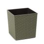Vazonas Lamela JUKA RATTAN, žalias, Ø19 cm, 19 cm
