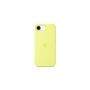 Telefono dėklas Apple Silicone, iPhone 16e, neon yellow