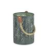 Žibintas Indian Modern, 15 cm x 15 cm x 22 cm, žalias
