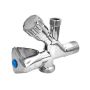 Dekoratyvinis ventilis MT 4407, kombinuotas, 1/2X3/4X3/8