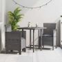 Sodo Kėdė 2 pcs Šviesiai pilka 53 x 49 x 85 cm Polipropilenas
