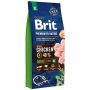 Sausas šunų maistas Brit Premium Nature Adult vištiena 15kg