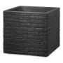 Vazonas Scheurich Stony Black, plastikinis, Ø 29 cm