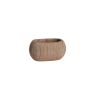 Gėlių vazonas Domoletti BTP08A, cementas, 22.5 x 14cm, rudas