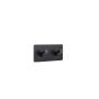 Kabliukas Domoletti Corfu, 900 mm x 32 mm x 45 mm, juoda