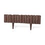 Vejos bortelis Garden Center Wood, 232x22.3 cm, ruda, 4 vnt.