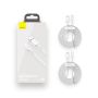 Laidai BASEUS USB Type A M, USB Type C M, 1.5m, baltas