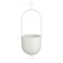 Vazonas Mica Bob 1150087, metalas, Ø 15 cm x 14 cm, baltas