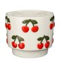 Gėlių vazonas Mica CHERRY 1195380, keramika, baltas
