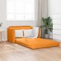 Sofa lova 110cm Tamsiai geltona audinys