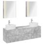 Vonios baldų rinkinys 5 pcs Betono pilka