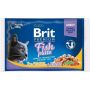 Šlapias kačių maistas Brit Premium Fish Plate, 4 vnt.