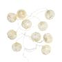 LED girliandos burbulas, 135 cm, 10 vnt.