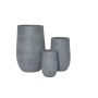 Gėlių vazonas Domoletti LT14882-3S, keramika/molis, pilkas