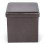 Pufas Domoletti 53000010506, tamsiai ruda, 38 x 38 x 38 cm