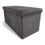 Pufas Domoletti Mateo, pilkas, 76 cm x 38 cm x 38 cm